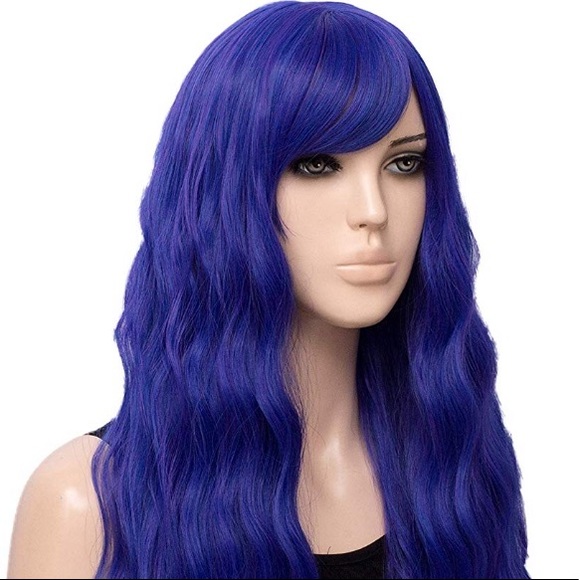 Siya PURPLE BLUE MIX COSPLAY BANG FESTIVAL Wig*NWT main image 4
